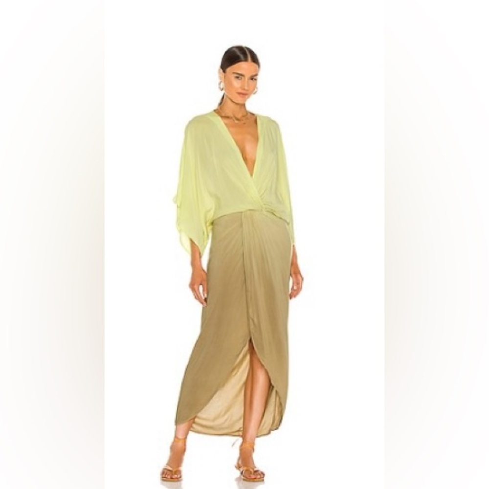 Young Fabulous & Broke Lime and Olive Dress